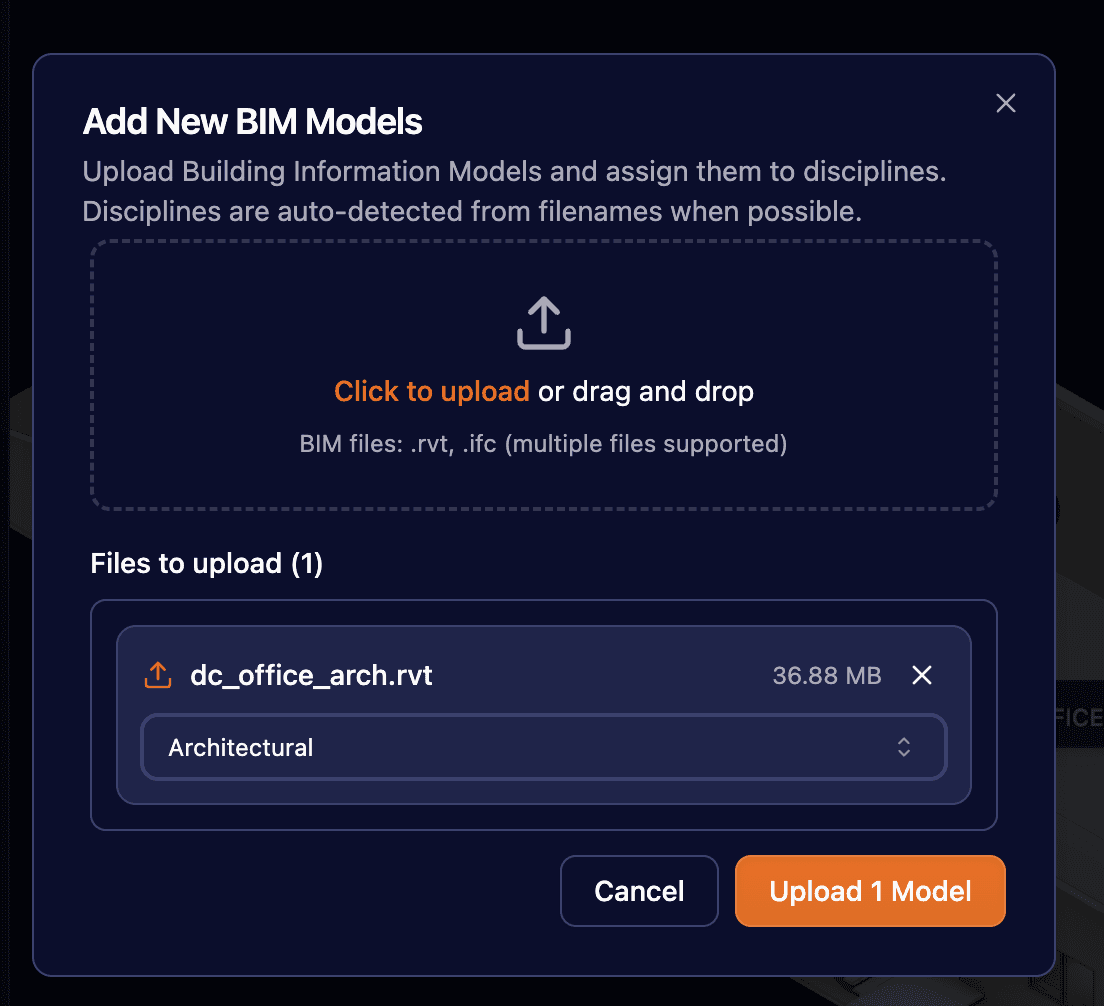 Multi-BIM Upload 1